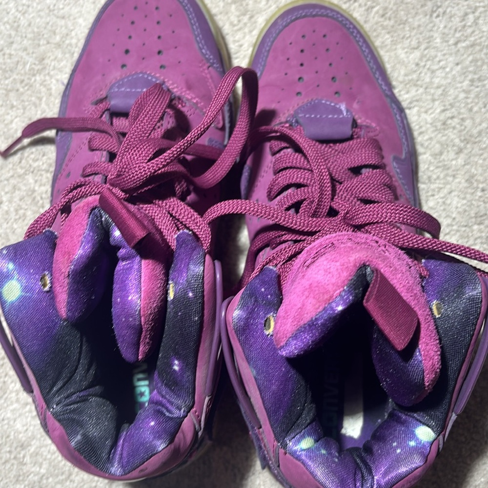 Converse cons aerojam Purple invader Sneakers galaxy lace up mid monstar space - Picture 10 of 10